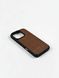 Чехол для iPhone из натуральной итальянской кожи коричневый SO-008 фото 3