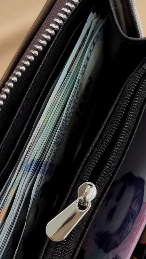 Кожаный клатч-кошелек из натуральной кожи Crazy Horse коричневый SH029 фото