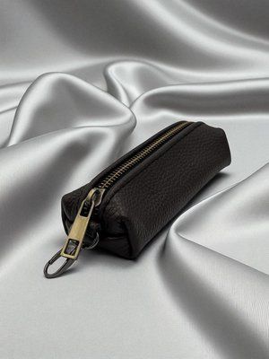 Ключниця з натуральної зернистої шкіри MAXI (коричнева) SKL-044 фото