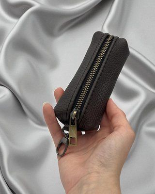 Ключниця з натуральної зернистої шкіри NORMAL (коричнева) SKL-043 фото